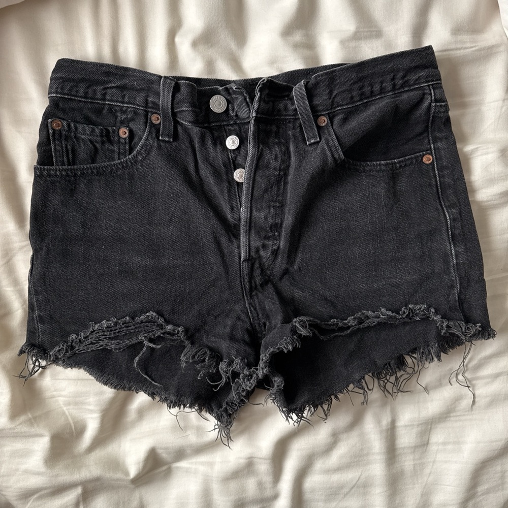 Levi’s 501 Black Denim Shorts